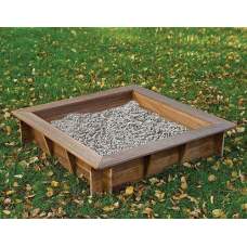 Zandbak hardhout 120 x 120 x 30 cm met afdekzeil Zandbak hardhout 120 x 120 x 30 cm met afdekzeil